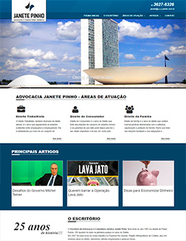 Criação Site Advogada Janete Pinho