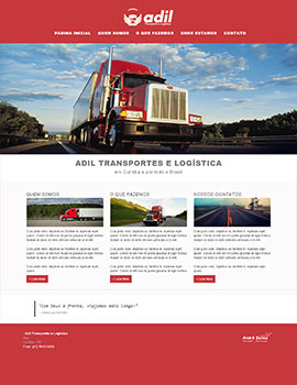 Site Adil Transportes e Logística