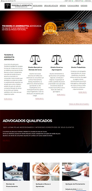 Site Wordpress Advocacia Direito Curitiba